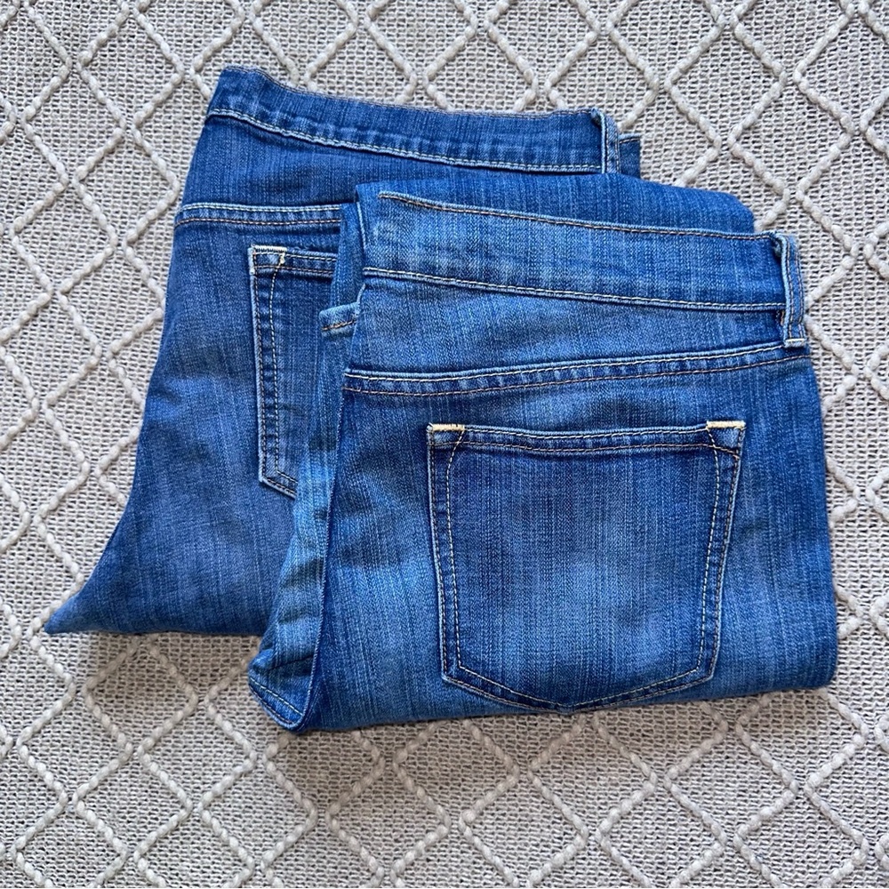 Old Navy Blue Denim Jeans Skinny Leg Traditional Medium Wash Women’s 12 14